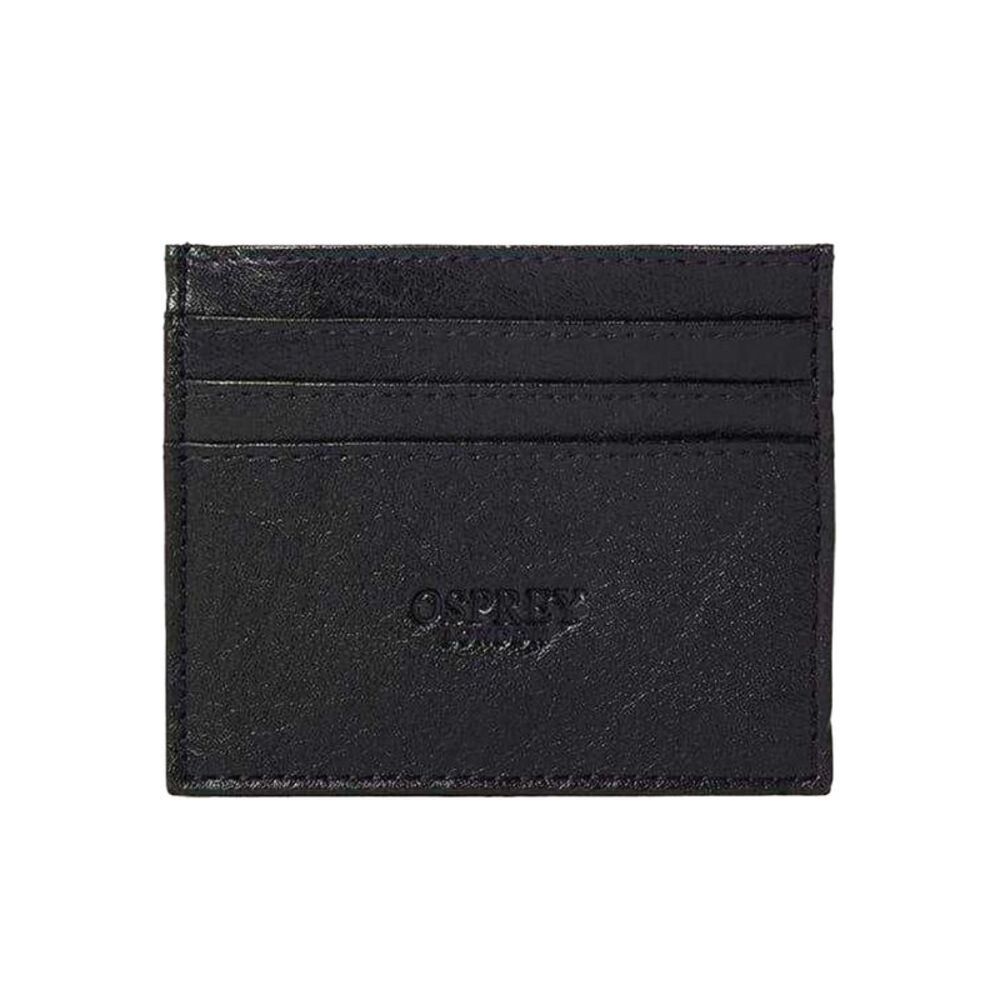 Osprey Leather Travel Card Holder / Black